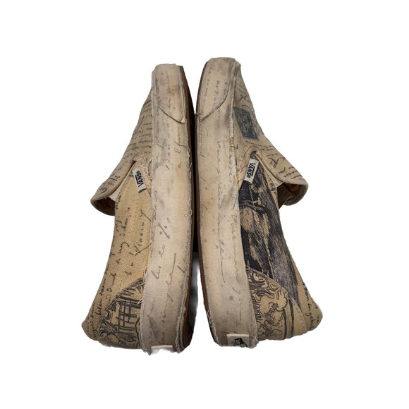 Vans Classic Slip On Vincent Van Gogh Letter Canvas Shoes Women's‎ 7 - Picture 3 of 9